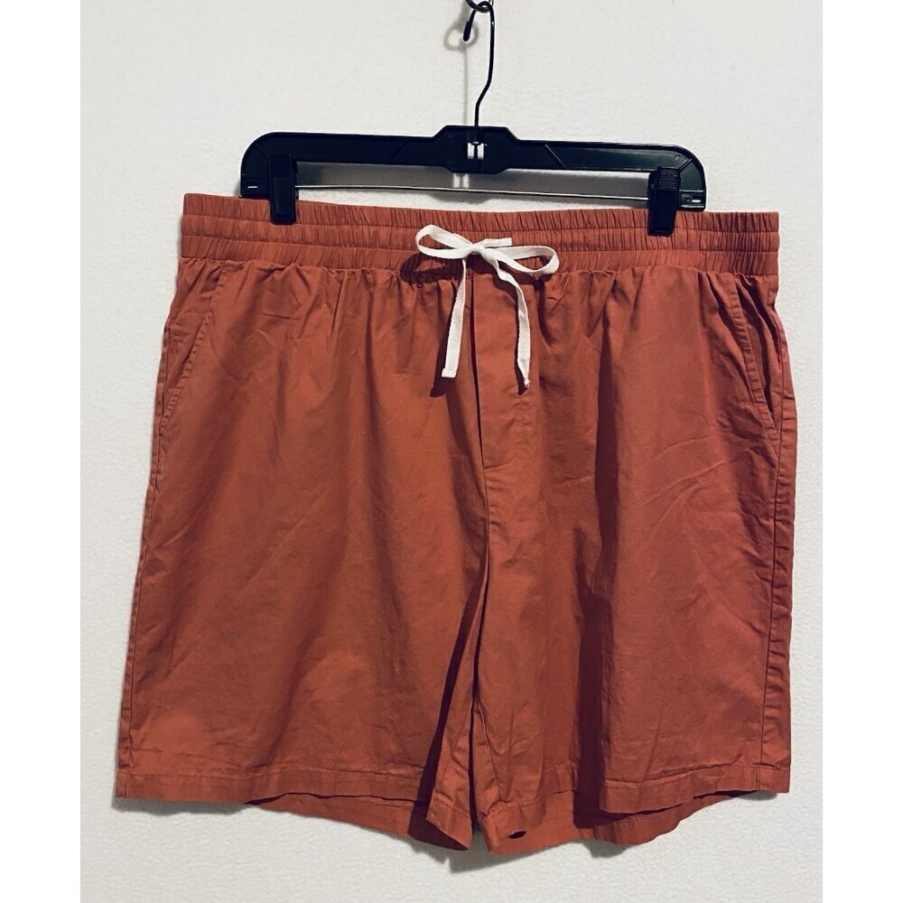PJ Paul Jones Shorts Mens XL Red Pull On Drawstring Waist Pockets Lightweight